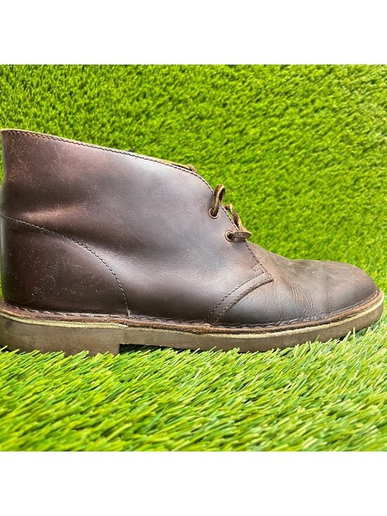 Clarks Bushacre 2 Mens Size 9 Brown Classic Outdoor Leather Ankle Chukka Boots